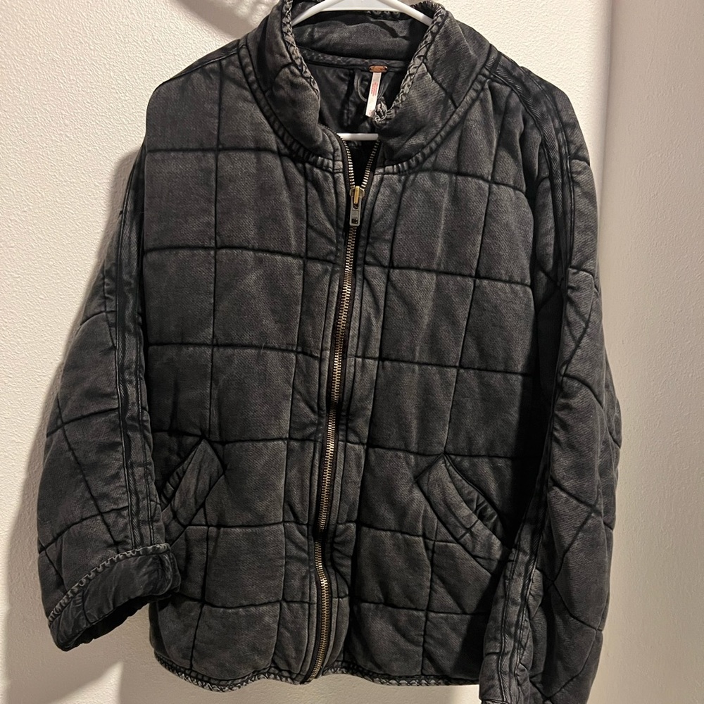 Free people Dolman quilted knit